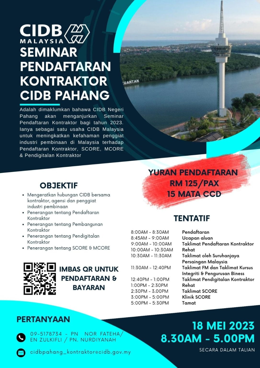 Seminar Pendaftaran Kontraktor CIDB Pahang | CIDB HQ