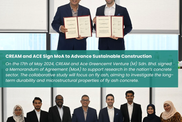 CREAM and ACE Greencemt Partner to Pioneer Sustainable Concrete Solutions in Malaysia