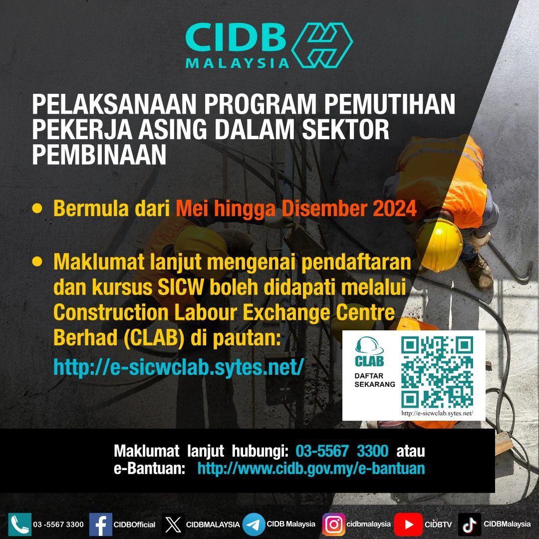 Implementation of the Whitening Programme for Foreign Workers in the Construction Sector